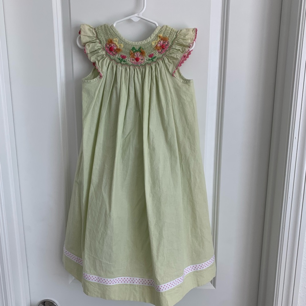 Matching Smocked plaid dresses size 4t & 2t